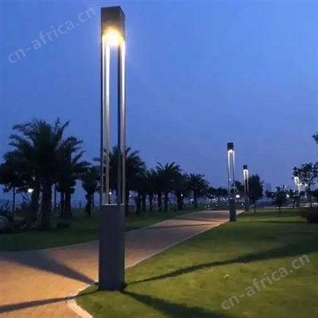 现代简约庭院灯 道路工程照明 学校户外灯 铝材 6米