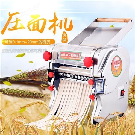 俊不锈钢电动面条机压面机家用商用小型全自动擀面揉面一体机