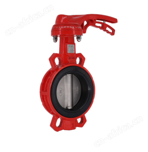 无靠背对夹式手柄蝶阀