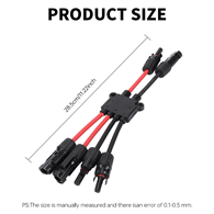 IP68 Male Female Connector Holder Fuse 1000V Connection Y Branch for Solar System